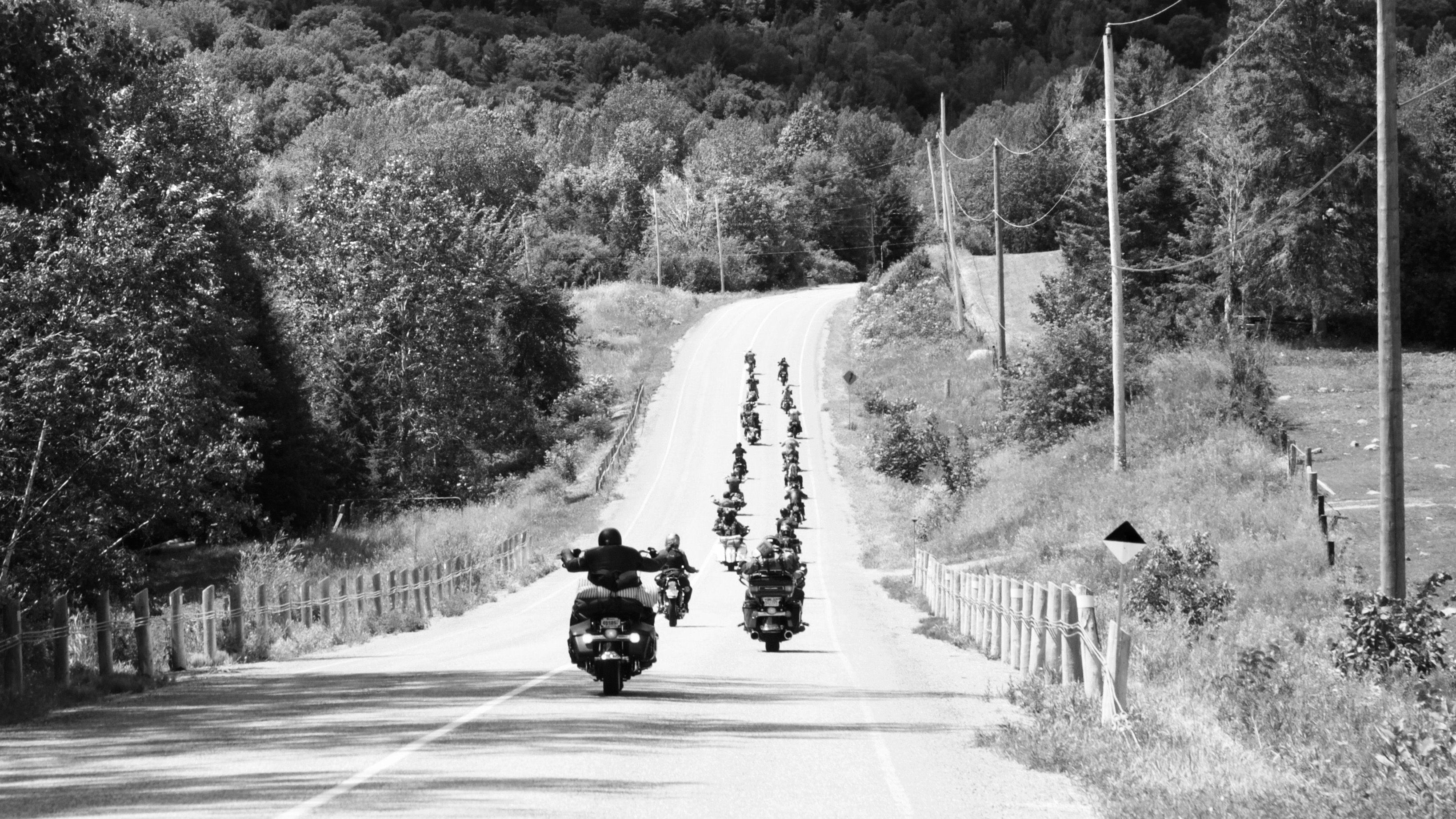 Motorcycle on the open road